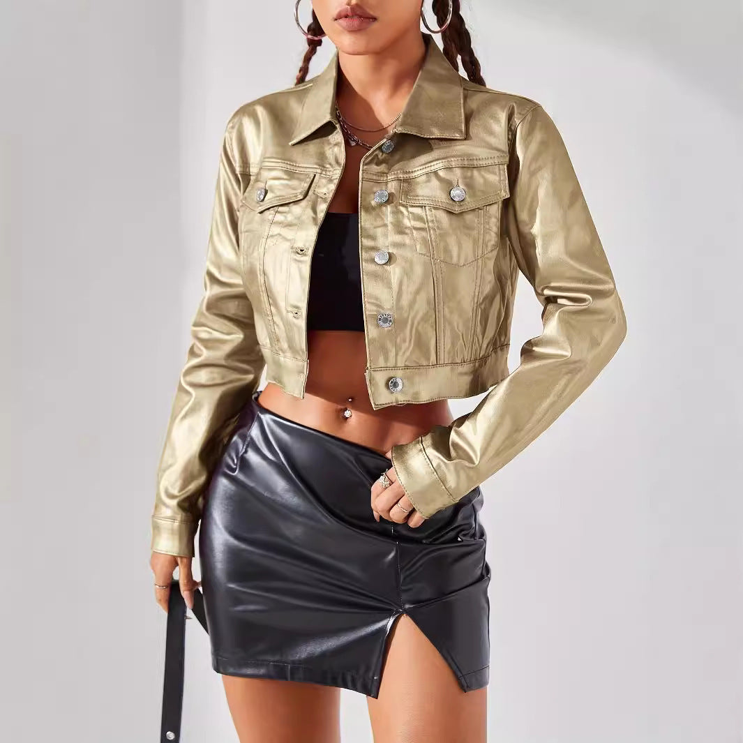 Women Fashion Street Style Coated Jacket